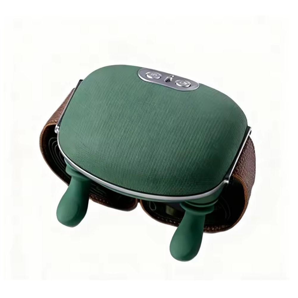 

NEW Upgraded Neck Shoulder Massager Electric Heated Back Massagers Kneading Muscles Massage Pillow For Neck Waist Leg Body Use зелёный