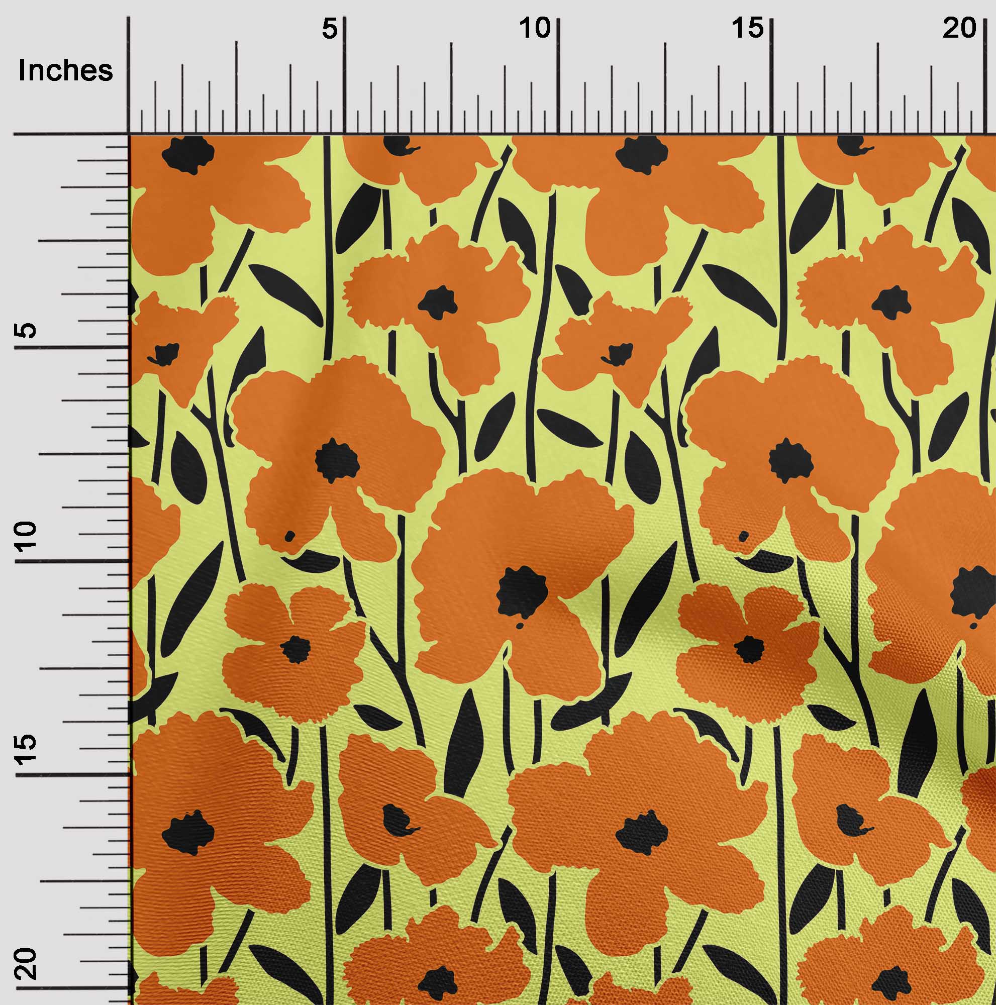 

oneOone Cotton Flex Beige Fabric Leaves & Flowers Floral Quilting Supplies Print Sewing Fabric By The Yard 40 Inch 42 Inch Wide - Viscose Chiffon лаймовий