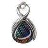 Stunning 31 Ct CERTIFIED Natural Opal 925 Sterling Silver Pear Stone Pendant