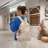 Schoolbag High-value schoolbag Female ins Junior and high school students Korean version Mori versatile backpack Large capacity small fresh backpack