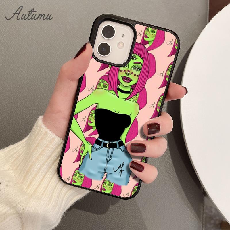 Hippie Grunge Art Phone Case for iPhone 11 12 13 14 Pro Max mini X XR XS SE 2020 6S 7 8 Plus Samsung Galaxy S21 S22 Cover shell