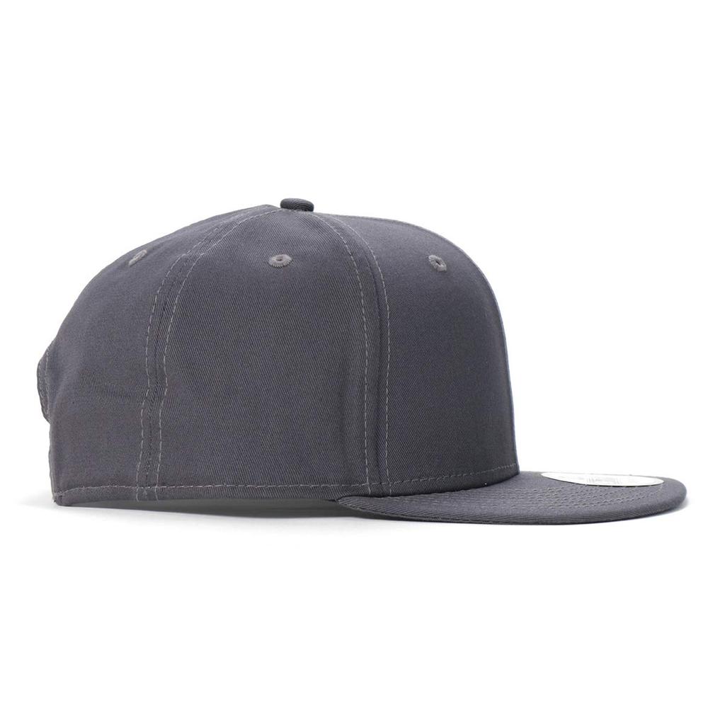 New Era 9FIFTY Flat Bill Charcoal Snapback Free Size Cap, (Adjustable)