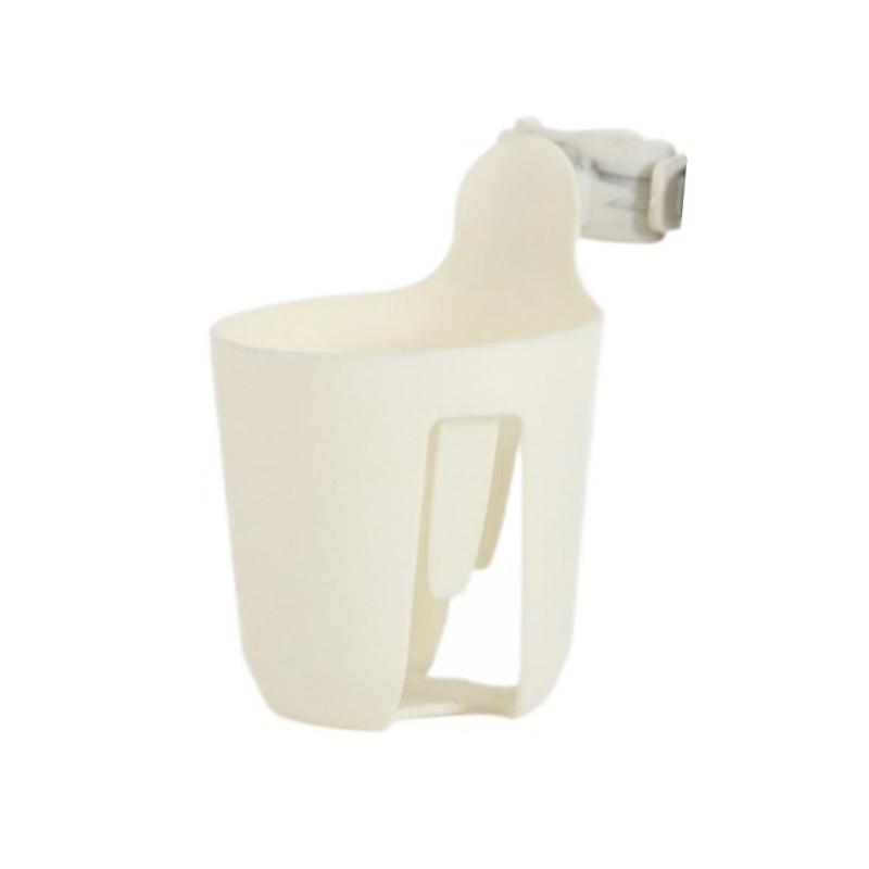 

Newborns Strollers Water Cup Organiser for Baby Bottles Parent Drinks Food Grade PP Cup Holder Stand Easy Installation білий