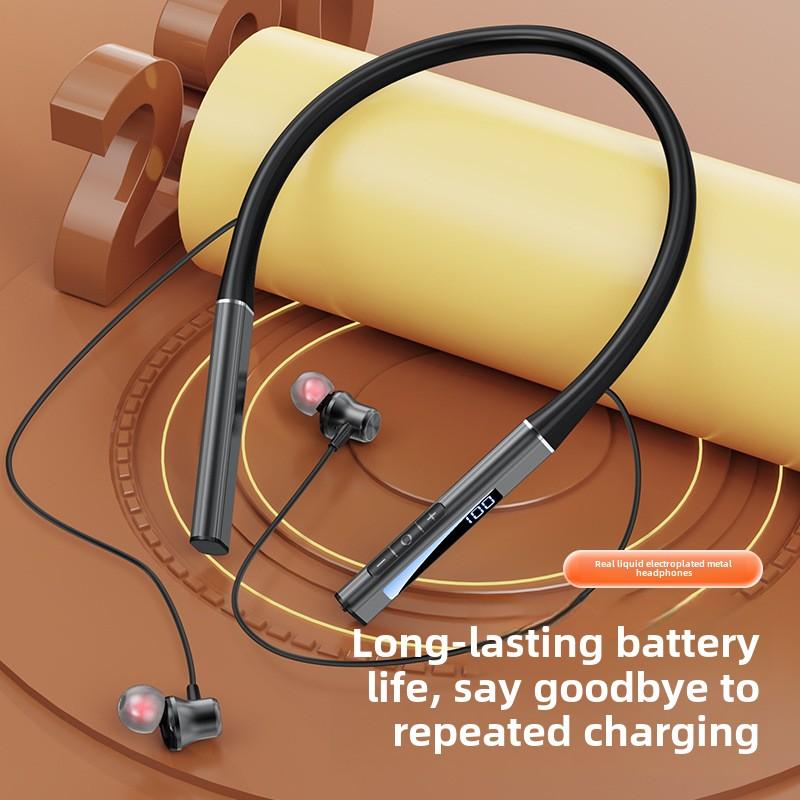 New In-ear Wireless Bluetooth Headphones with Digital Display Ultra Long Life Sound Quality Hanging Neck Sports Headphones