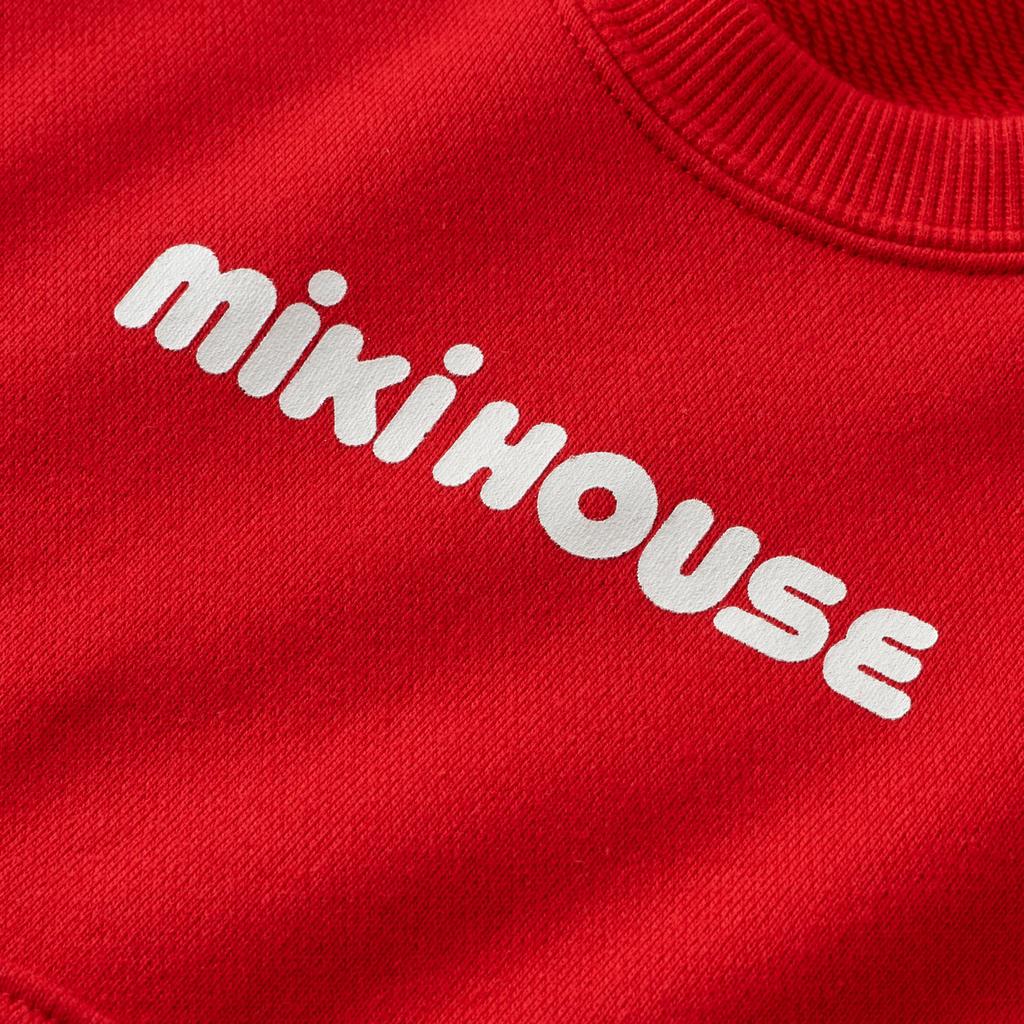 MIKIHOUSE Web Limited Back Logo One-Piece Dress for Baby & Kids Girls 80cm Red 10-1910-680