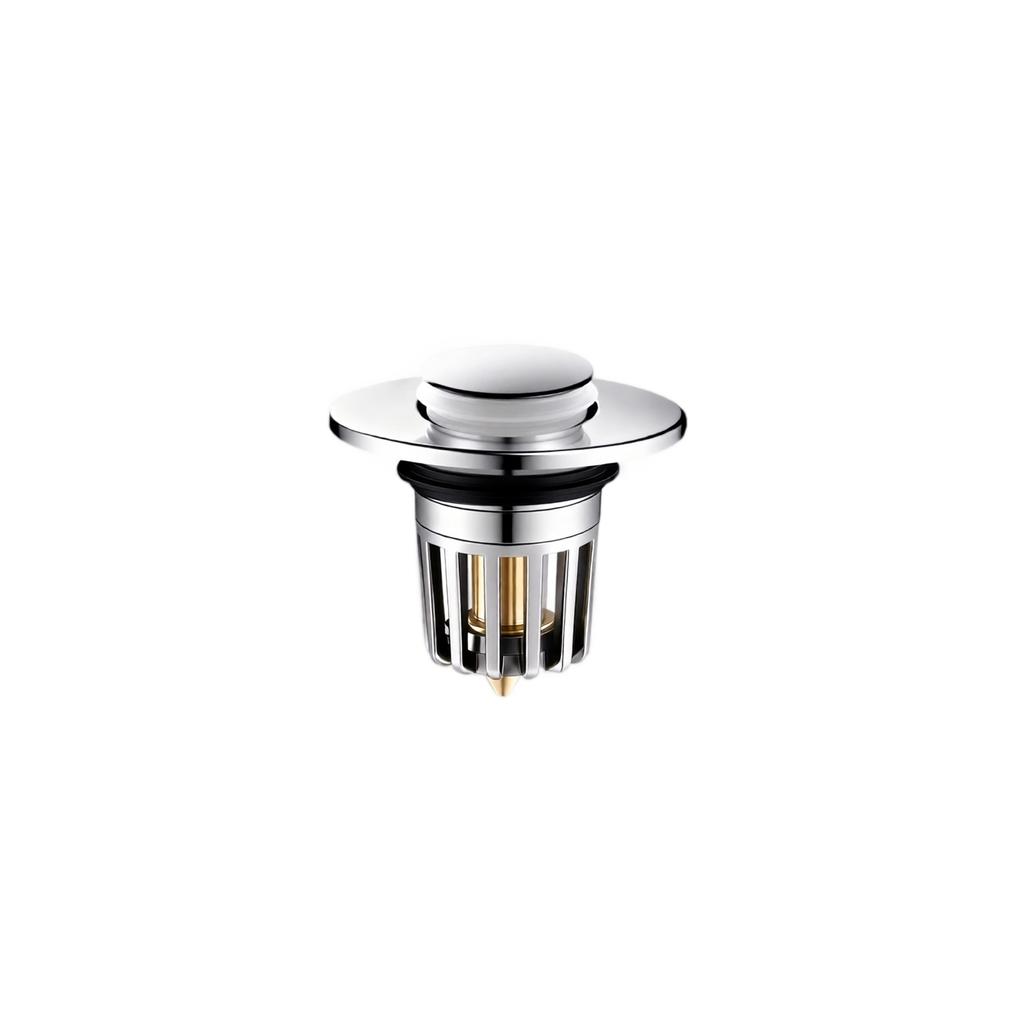 Push Up Sink Stopper for Bathroom, Press Type Spring Plug