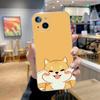 Cute Shiba Inu Dog Phone Case For iPhone 16,15,14,13,12,11 Plus,Pro,Max,XR,XS,X,7,8 Plus,SE,Mini Transparent Silicone Soft