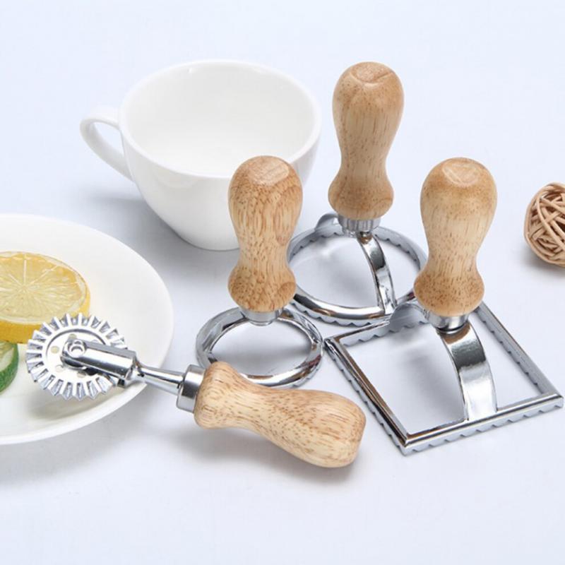 Silberne Zinklegierung Knödelformer Nudelwerkzeuge zum Backen 3 Stück