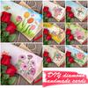 8pcs Diamond Embroidery Greeting Cards 5D DIY Festival Folding Greet Cards Gifts Festive Holiday Party Supplies