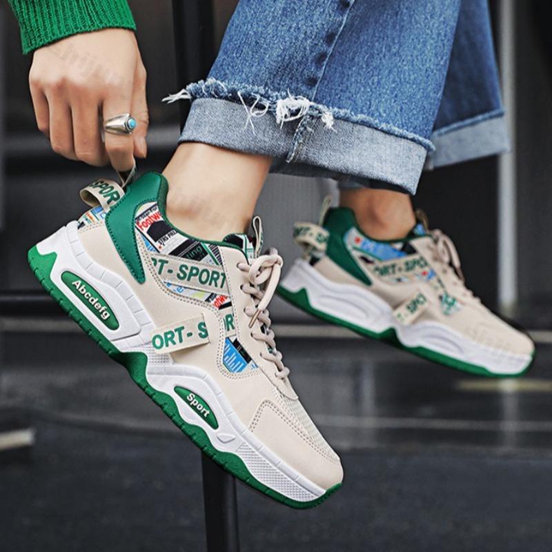 2026 Autumn Men's Mesh Breathable Fashi Low Top Thick Soled Sports Shoes Comfortable Versatile N Slip Niche Chunky sneakers