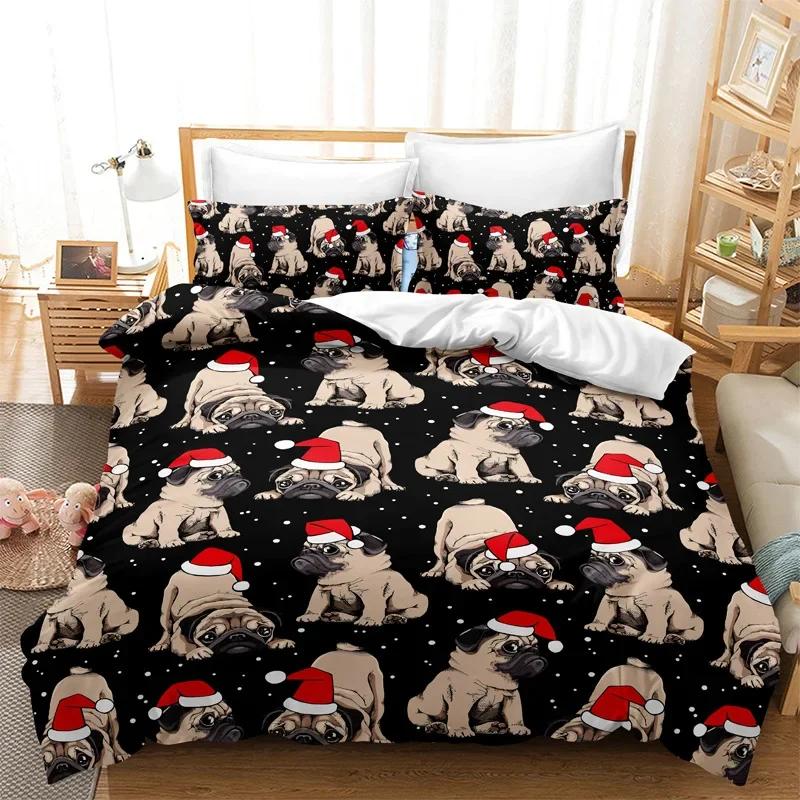 

Креативный Рождественский Принт Комплект Постельного Белья 3D Печать Санта Клаус Лось Снежинки Принт Рождественской Елки 4 предмета Пододеяльник Для Подростков Взрослых EU Single135x200cm