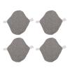 4PCS Washable Feminine Pads Gray Graphene Leakproof Breathable Reusable Sanitary Pads for Women M