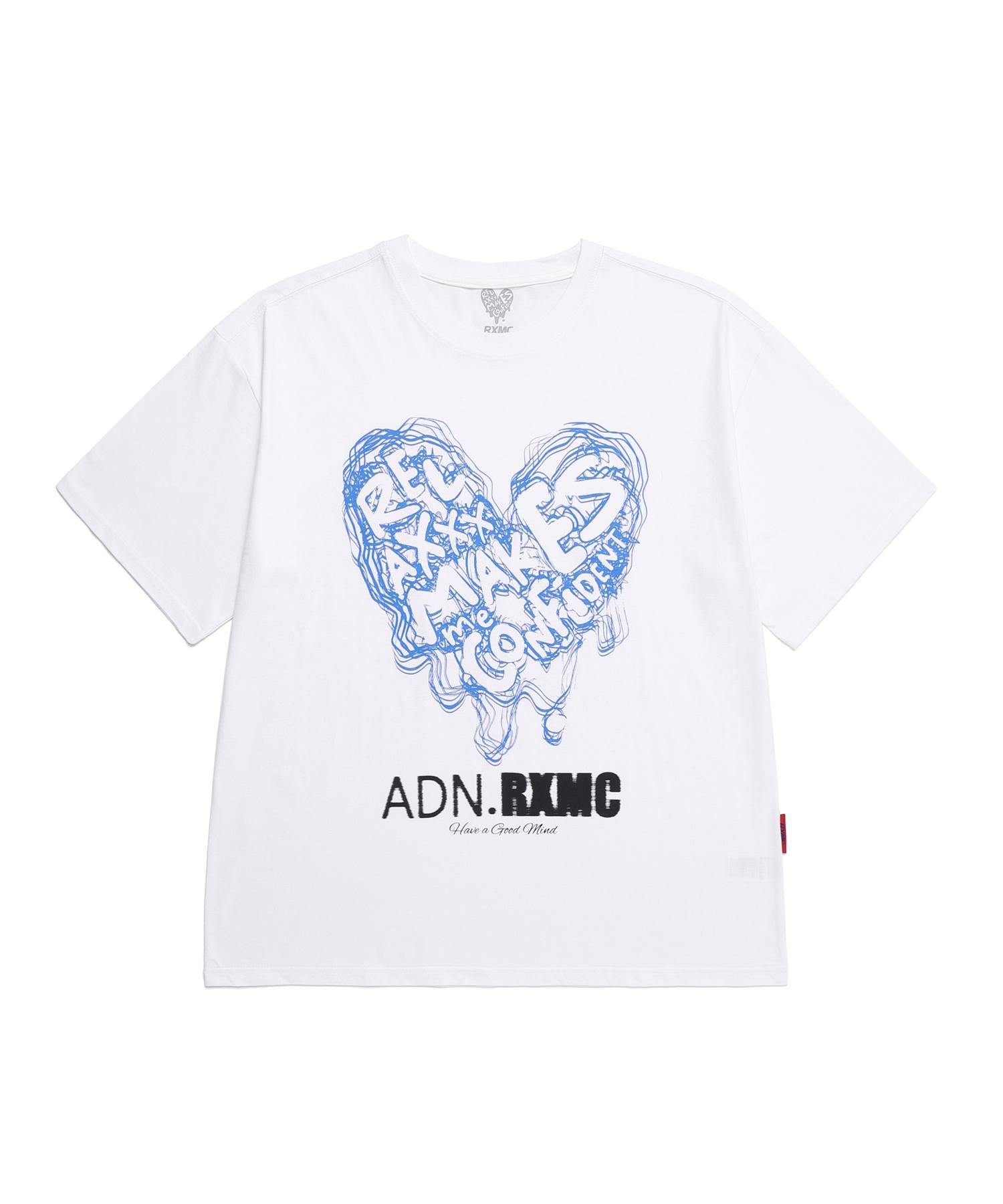 Rlxmc Optical Melting Heart Graphic Short Sleeve T-Shirt