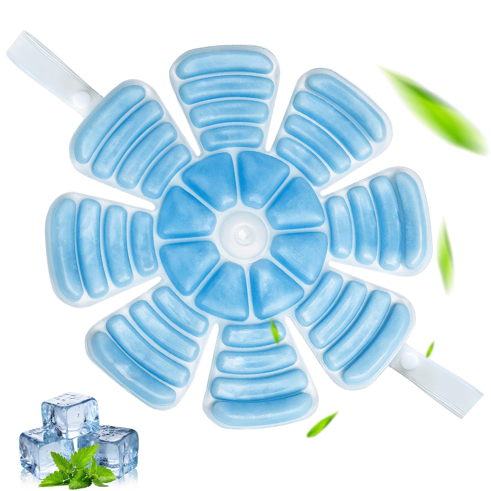 

Ninonly Cooling Hat PCM Helmet Heatstroke Head Sweat Cooling Mat Reduces head heat for those who wear hats for and relief on hot days and hair Pad, синий