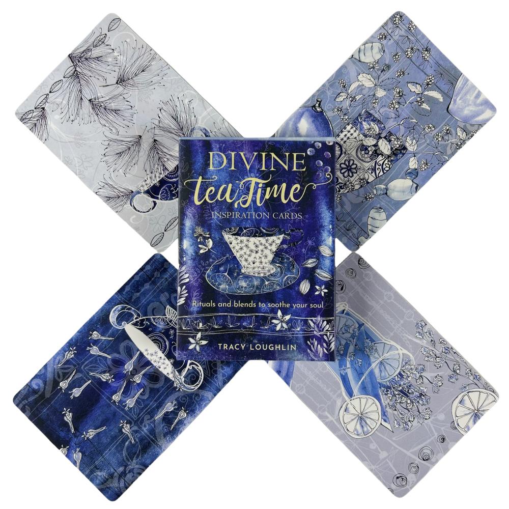 Divine Tea Time Inspiration Cards Oracle A 40 Tarot English Divination Edition Deck Board Games