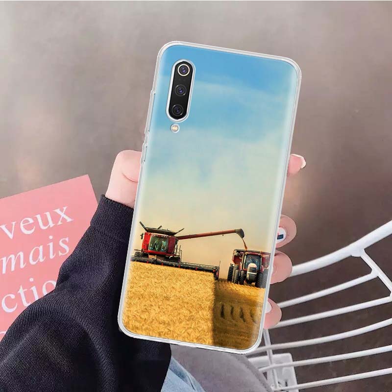 Farm Vehicle Tractor Soft Phone Case For Xiaomi Redmi Note 15 14 14S 13 12 Pro Plus 12S 11 11S 11E 10 10S 11T 5G Fundas Coque Re