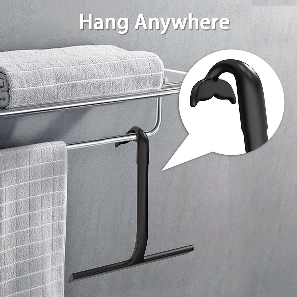 1pc Silicone Shower Squeegee for Glass Doors, Multi-Purpose Glass Wiper Scraper for Bathroom, Toilet, Car Window, Tile Wall, Car