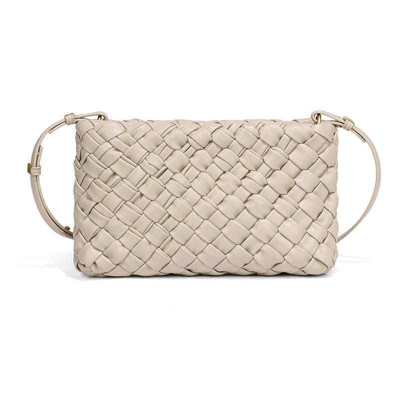 High-end Small Square Bag, Stylish Single-shoulder Small Bag, Fashionable and Versatile Phone Bag, Simple Woven Exquisite Crossbody Bag