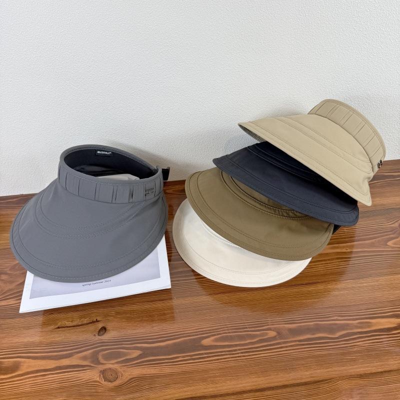 Adjustable Quick Drying Sun Protection Hat for Women Summer UV Resistant Empty Top Hat Outdoor Large Eave Sun Protection Hat