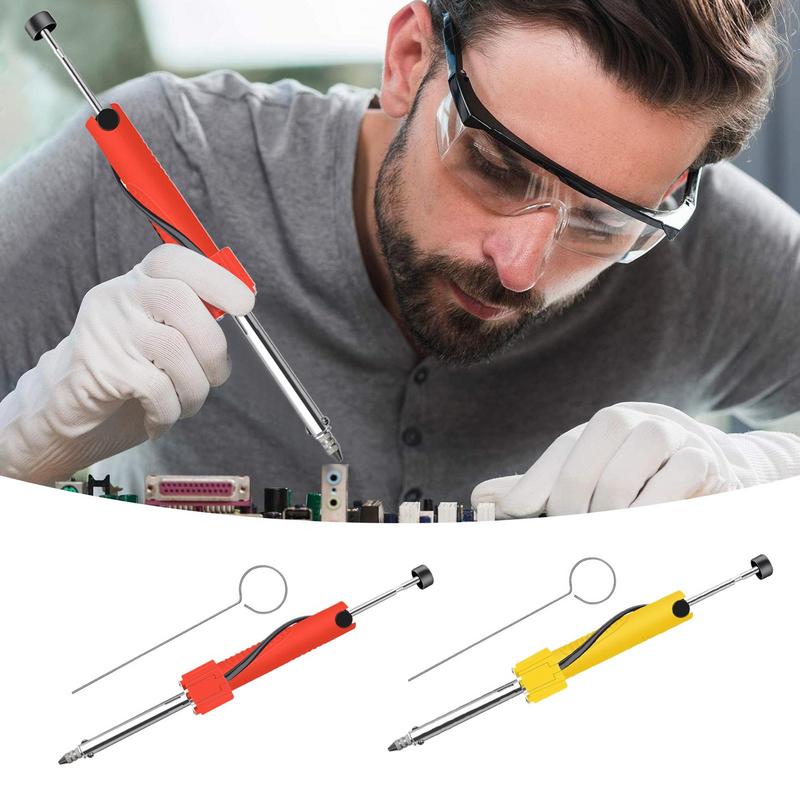 Elektrische Entlötpumpe Lötwerkzeug Doppelfunktion Tragbare Elektrische Lötpumpe mit Düsen zum Entlöten von Durchgangslöchern