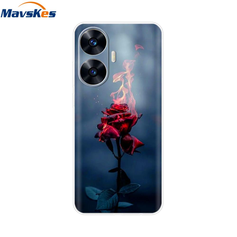 For Realme C55 4G Case C 55 Transparent TPU Soft Silicone Cover For OPPO Realme C55 RealmeC55 6.72 Inch Back Cases Phone Bumper