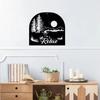 Relax Scenic Landscape Metal Wall Sign: Elegant New Indoor/Outdoor Door Hanger—Perfect for Living Room and Home Decoration