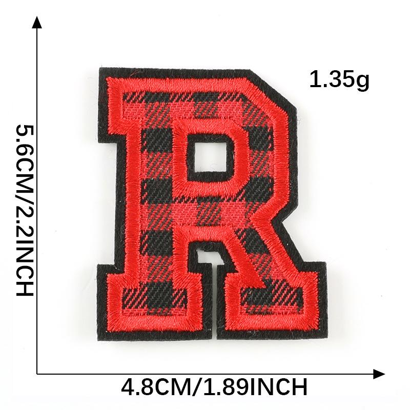 Computer Embroidery Label Cloth Embroidery English Alphabet Embroidery Badge Sticker Clothing Accessories Hat Accessories Patch Cloth Sticker