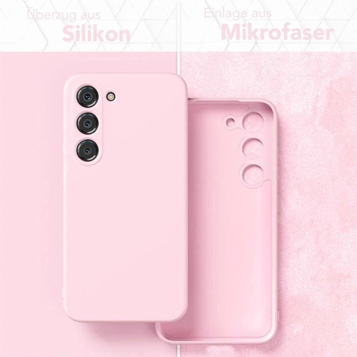 Coque - Samsung - Galaxy S24 Plus - Silicone - Antichoc - Rose Clair