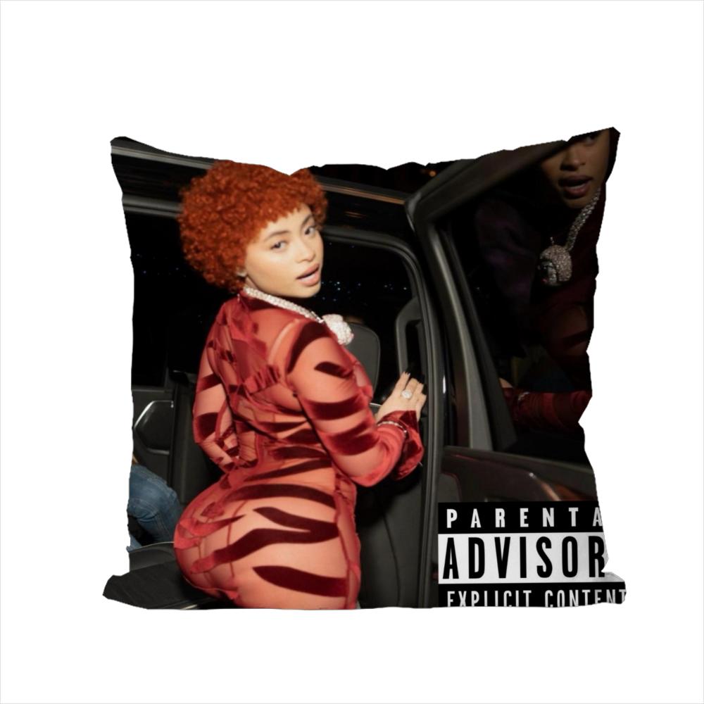 

Singer Ice Spice Pillow Case For Car Sofa Decorative Home Doublesided Print Plush Square Throw Pillow Cushion Cover 30x30cm