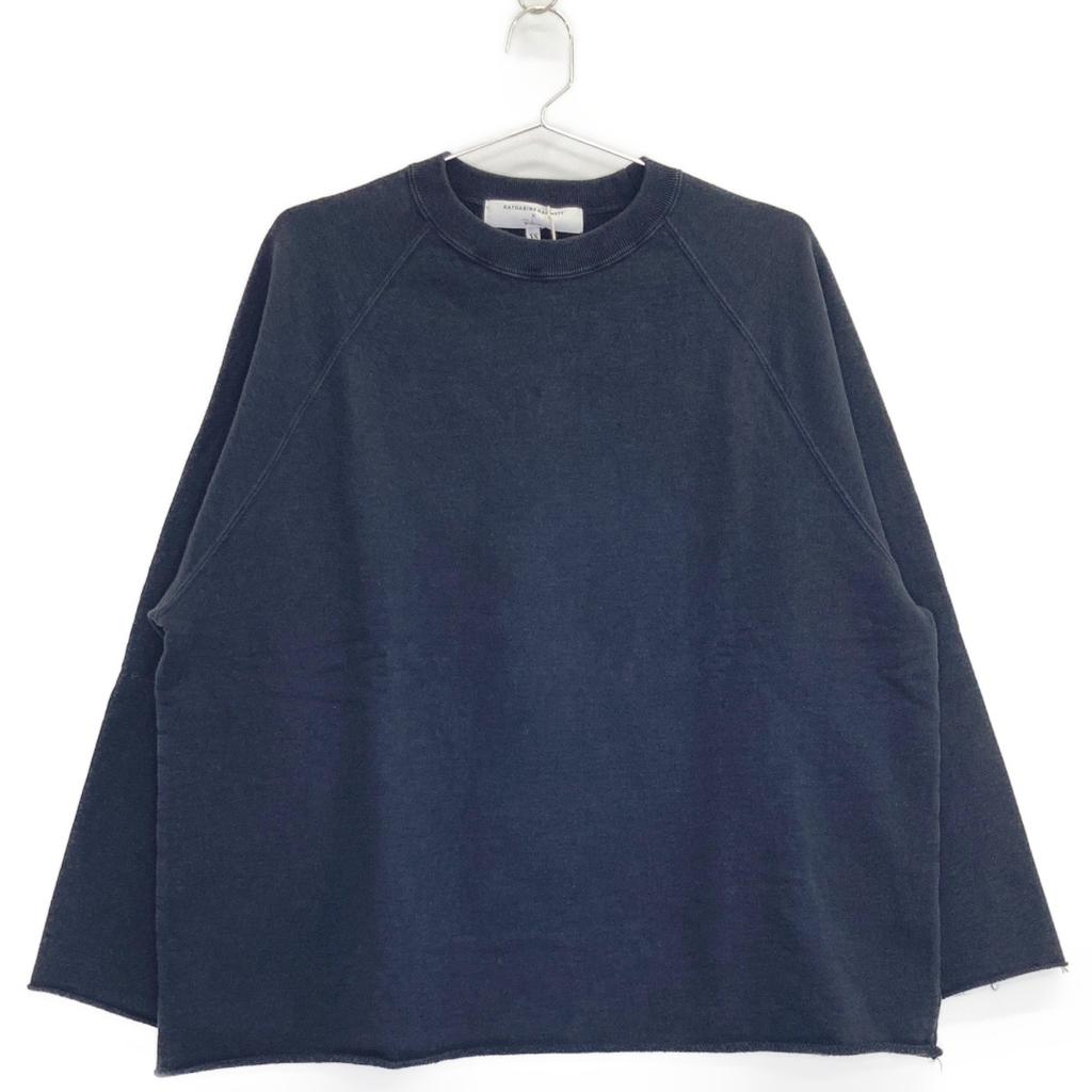 KATHARINE HAMNETT [x Ron Herman] Navy Cut-off Glamour Sleeve Sweatshirt Tops XS NavyUsed