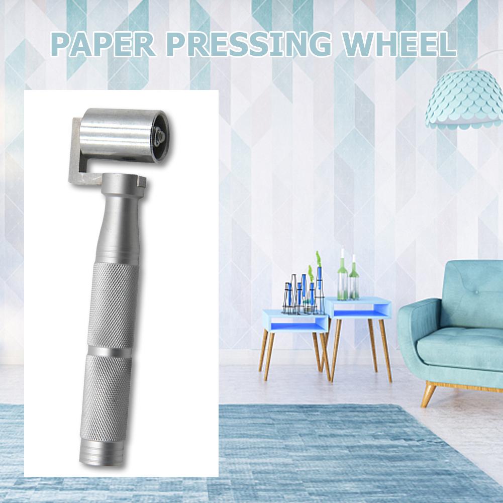 Flat Seam Roller Hand Tool Wallpaper Flat Pressure Roller Aluminum Alloy Smoothing Laminate Rollers Wall Paper Construction Tool