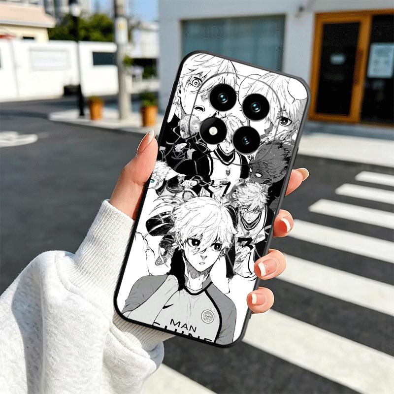 Blue L-Locks Nagi Seishiro Soft Phone Case for Xiaomi Redmi Note 12 13 14 15 Pro Plus 11 12S 11S 11T 10 4G Black Cover Back Shel