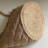 Light luxury raffia bag woven bag women's new portable straw bag vacation beach bag shoulder bucket bag straw bag