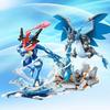 Keeppley Greninja Pokemon Bausteine Charizard Mewtu Turtok Montage 3D Modell Garados Mini Stein Figur Spielzeug für Kinder