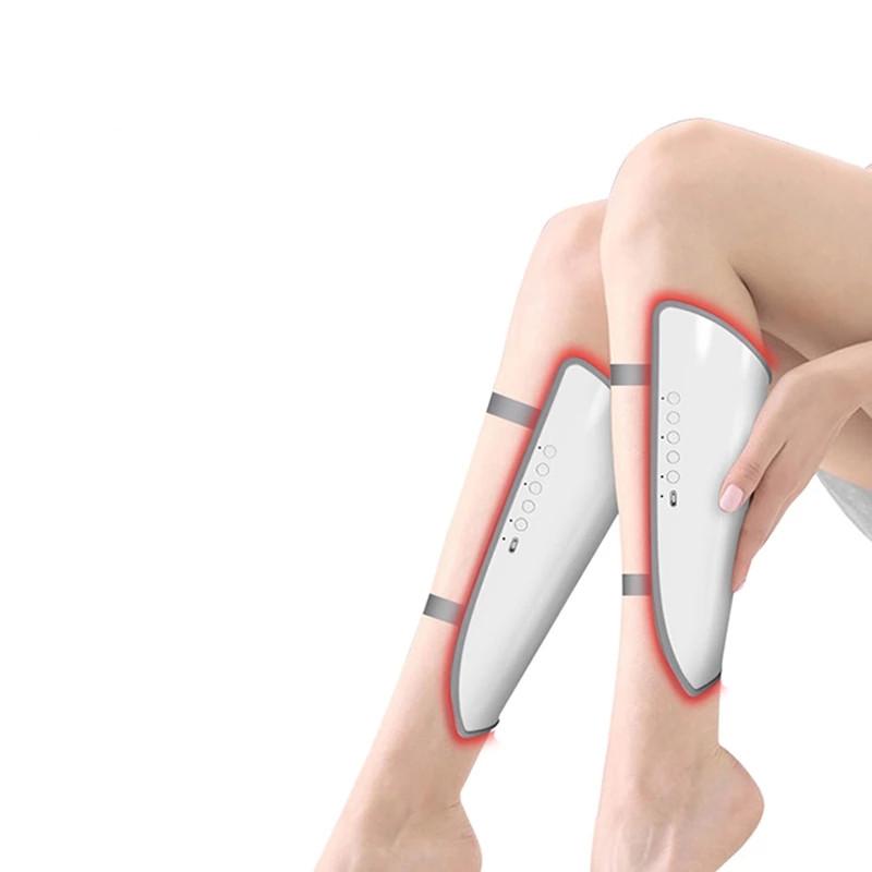 Elektrisch verstellbares Beinmassagegerät, tragbar, EMS-Vibrationsheizung, Wadenmassagegerät, USB wiederaufladbar