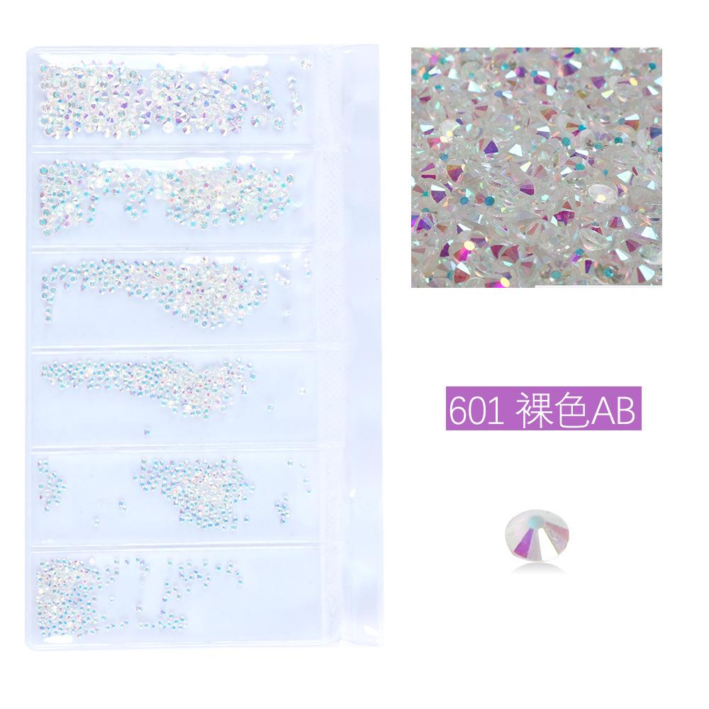 Flat Bottom Rhinestone Nail Drill Diy Nail Mobile Phone Case Sticker Drill, Jewelry Accessories, Bag Size Mixed Nail Drill