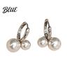 Smooth Surface Earrings 1 Pair Faux Pearl for Women Small