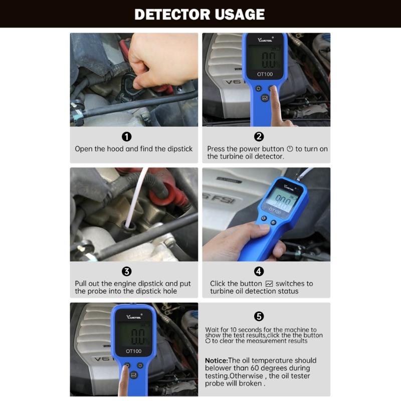 Brake Fluid Tester, HighPrecision Car Brake Fluid Detectors, Fluid/Liquid/Oil Moisture Analyzer for DOT3 DOT4 DOT5.1