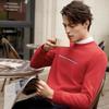 FILA Heritage Sweatshirt Men's Ivory Maroon F11M618216FWI