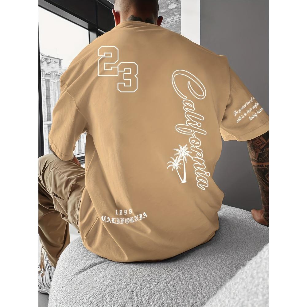 men's T-shirt 3D printed casual and fashionable daily sports T-shirt