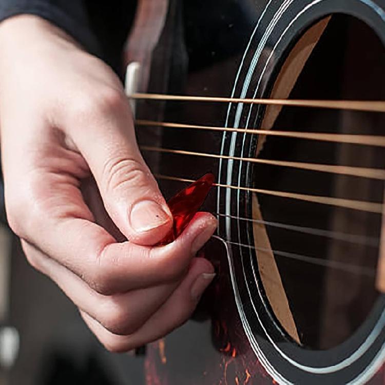Droplet Shape Acoustic Guitar Thumb Picks Resin Electric Guitar Pick Plectrums String Instrument Accessories Easy to Use
