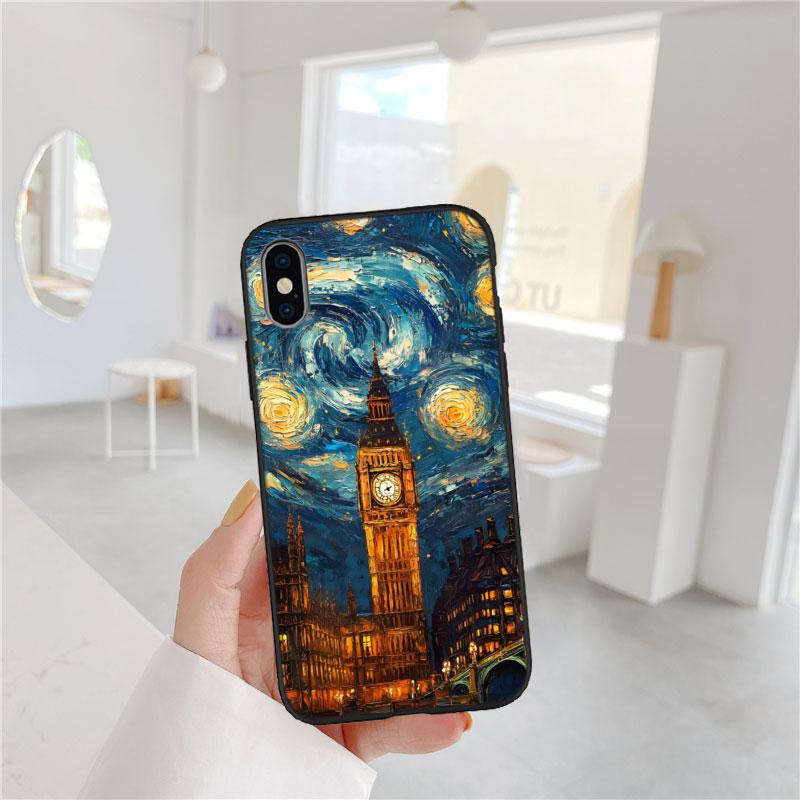 PP59 Starry Night Van Gogh Painting Phone Case for Xiaomi Poco C40 C50 C51 C55 C65 C71 C75 F3 F5 F6 F7 M2 M3 Pro Ultra