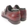 Sehr gute Berluti Lederschuhe Demesure Scars Calligraphy Patina Single Monk Strap Bordeaux Leder Herren 9 Gebraucht