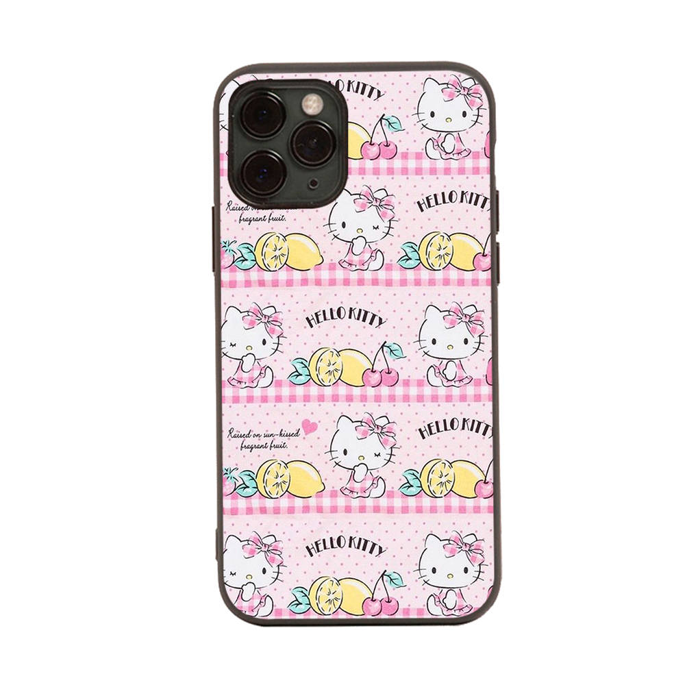 Case for iPhone 16 15 Plus 14 13 12 11 Pro 8 7 6S 6 SE 5S X XR XS Max Realme C30 C33 C31 9I Black Sofe Cover LI14 Hello Kitty