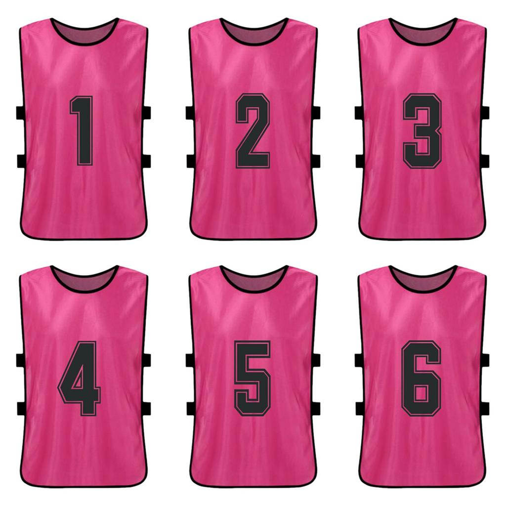 12 PCS Débardeurs de Football pour Enfants 2 Couleurs Séchage Rapide Maillots de Football Sports de Jeunes Entraînement d'Équipe de Basket-ball
