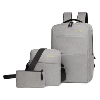 Li Shen Men's Oxford Cloth Backpack 3-Piece Set