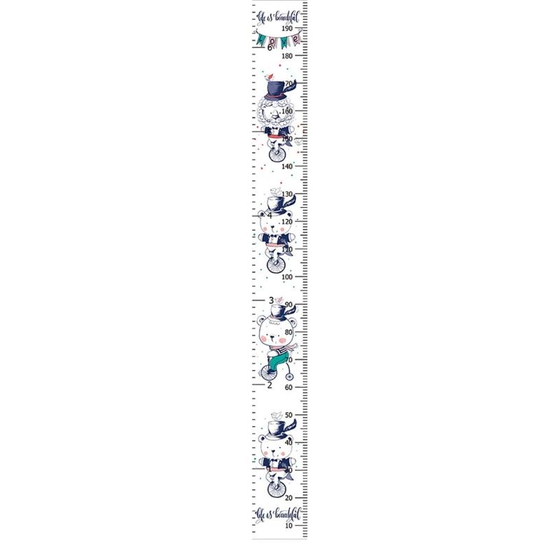 Creative Cartoon Decoration Kids Height Growth Chart Ruler for Kids Wall Meter