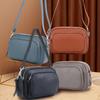 Zency Simple Casual Design Women Shoulder Bag Top Layer Cowhide Leather Handbag More Pockets Large Capacity Female Crossbody Bag
