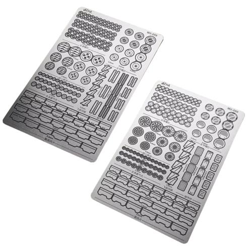 

Felimoa Detail-Up Etching Parts for Plastic Model Kits, Stainless Steel, Set of 2