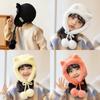 Winter Kids Hat With Fleece Lining And Cartoon Design For Cold Weather Comfort